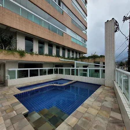 Apto Com Piscina E Churrasqueira Praia Grande  Exterior photo